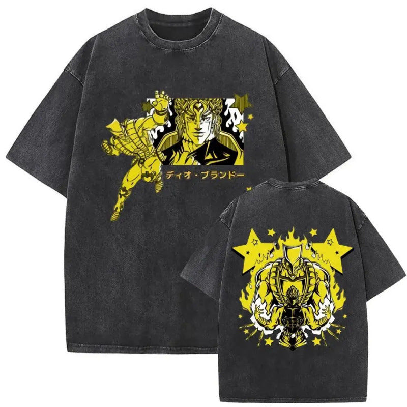 Anime Jojo'S Bizarre Adventure Washed Vintag