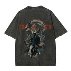 One Piece Vintage Black T-Shirt Men'S One-Pi