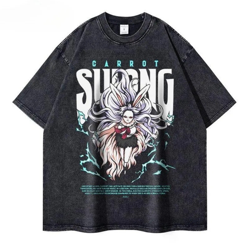 Ouma Pure Cotton One Piece Anime Men'S T Shirts Vintage Washe