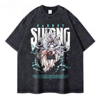 Ouma Pure Cotton One Piece Anime Men'S T Shirts Vintage Washe
