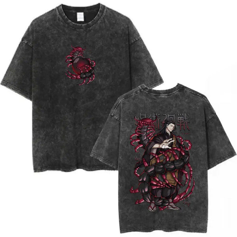 European Size Cotton Anime Jujutsu Kaisen Fushiguro Megumi Graphi