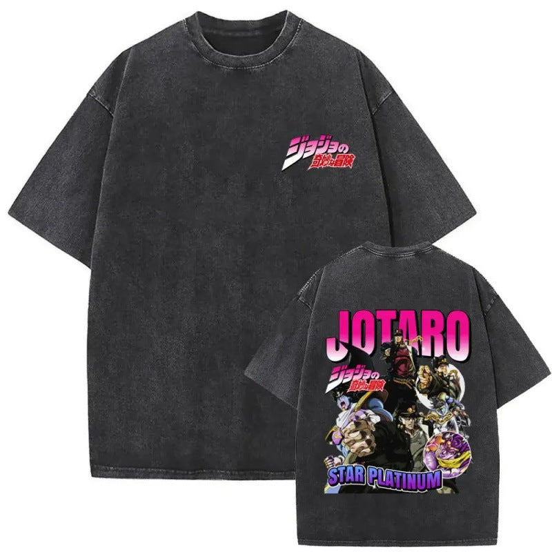 Anime Jojo'S Bizarre Adventure Washed Vintag