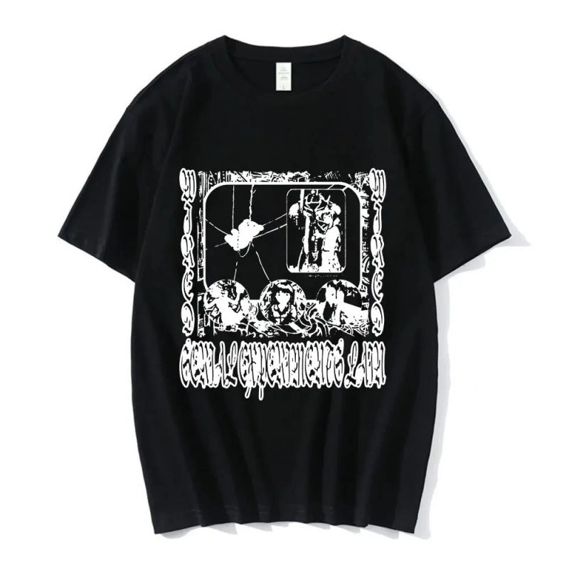 Anime Serial Experiments Lain T-Shirt Men Women Grap