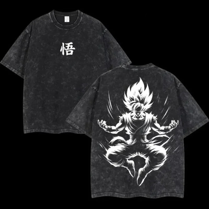 Ouma Pure Cotton Anime Dragon Ball Cosplay Washed T-Shirt Cot