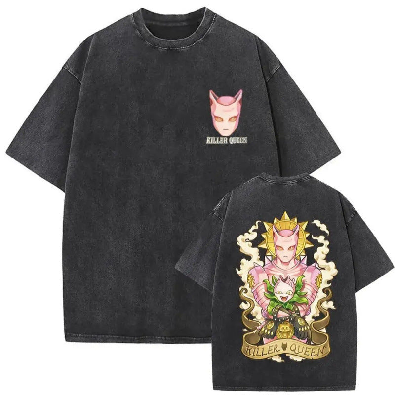 Anime Jojo'S Bizarre Adventure Washed Vintag