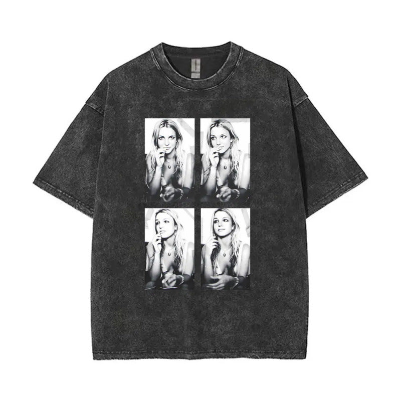 European Size Cotton Washed Vintage Britney Spears And Now Watch