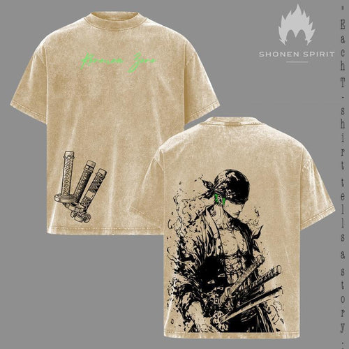 Roronoa Zoro T-Shirt, One Piece Anime Tee, Thr
