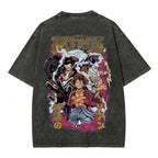 One Piece Vintage Black T-Shirt Men'S One-Pi