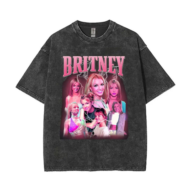 European Size Cotton Washed Vintage Britney Spears And Now Watch