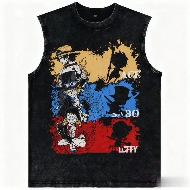 One Piece Anime Tank Top Women Nami Wash Sle