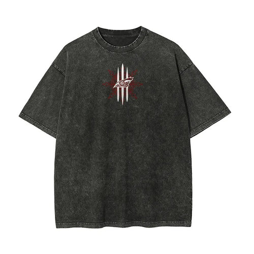 Demon Slayer Washed Retro Short Sleeve T-Shi
