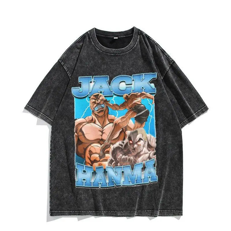 230G Ouma Washed Anime Baki The Grappler T-Srt Hanma Yujiro