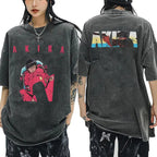 Anime Akira Vintage Washed T Shirt Movie Sci