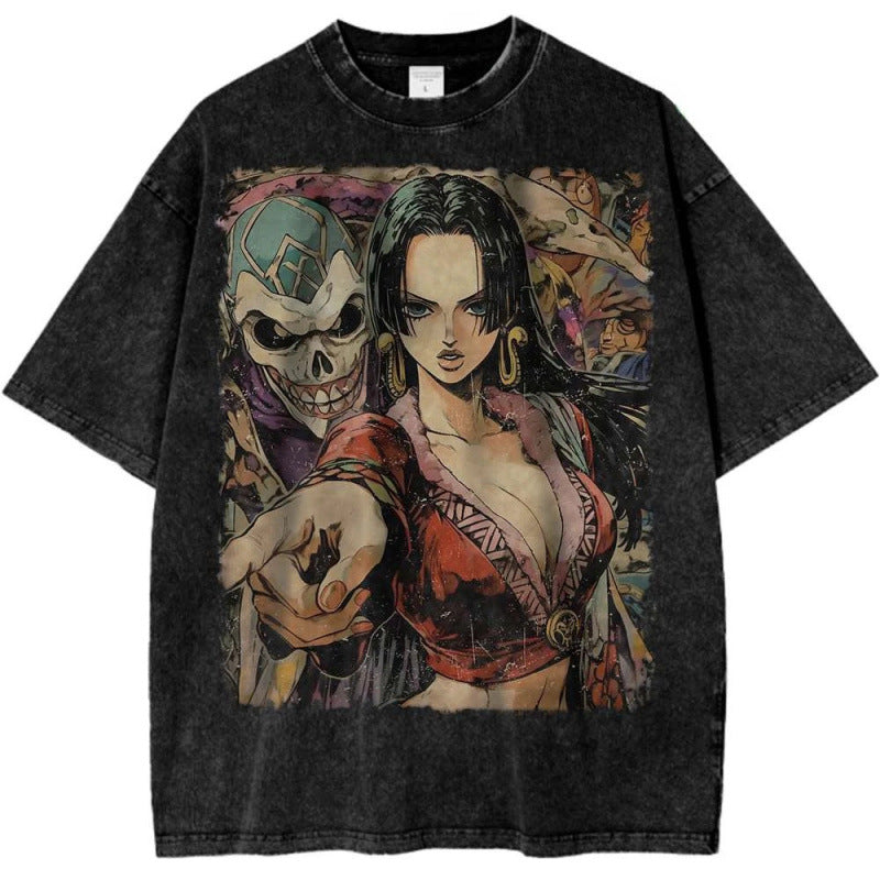 One Piece Boa Hancock Shirt Anime Retro T-Sh