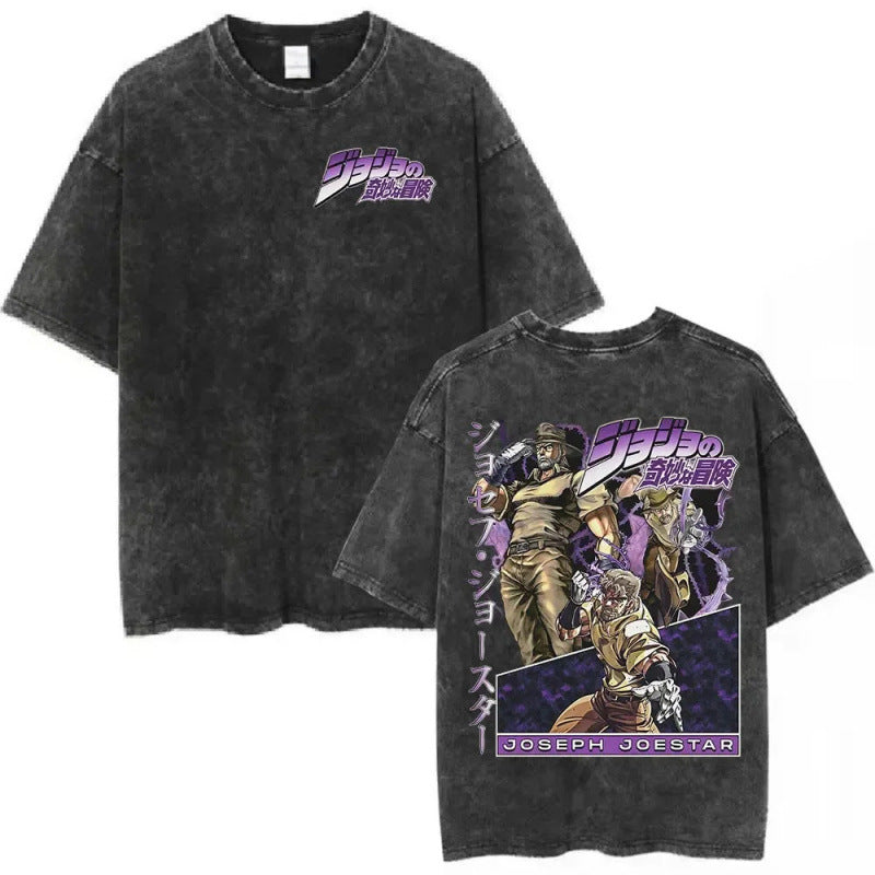 Anime Jojo Bizarre Adventure Vintage Washed