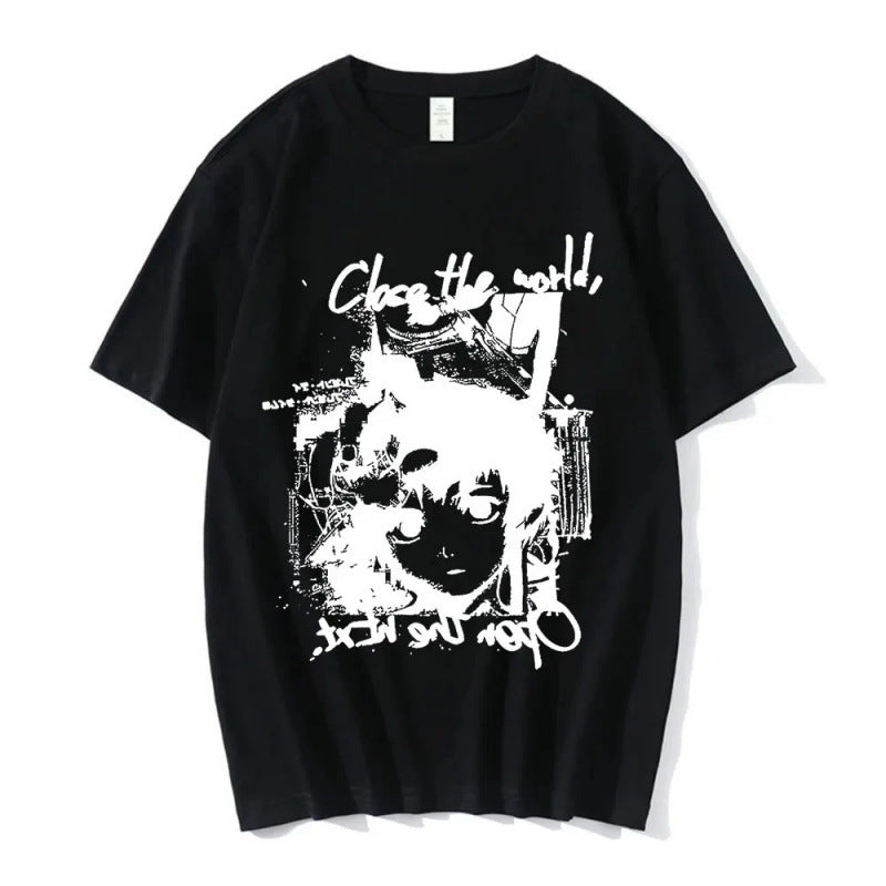 Anime Serial Experiments Lain T-Shirt Men Women Grap