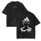 Dragon Ball Vegeta Anime Washed Graphic T-Sh
