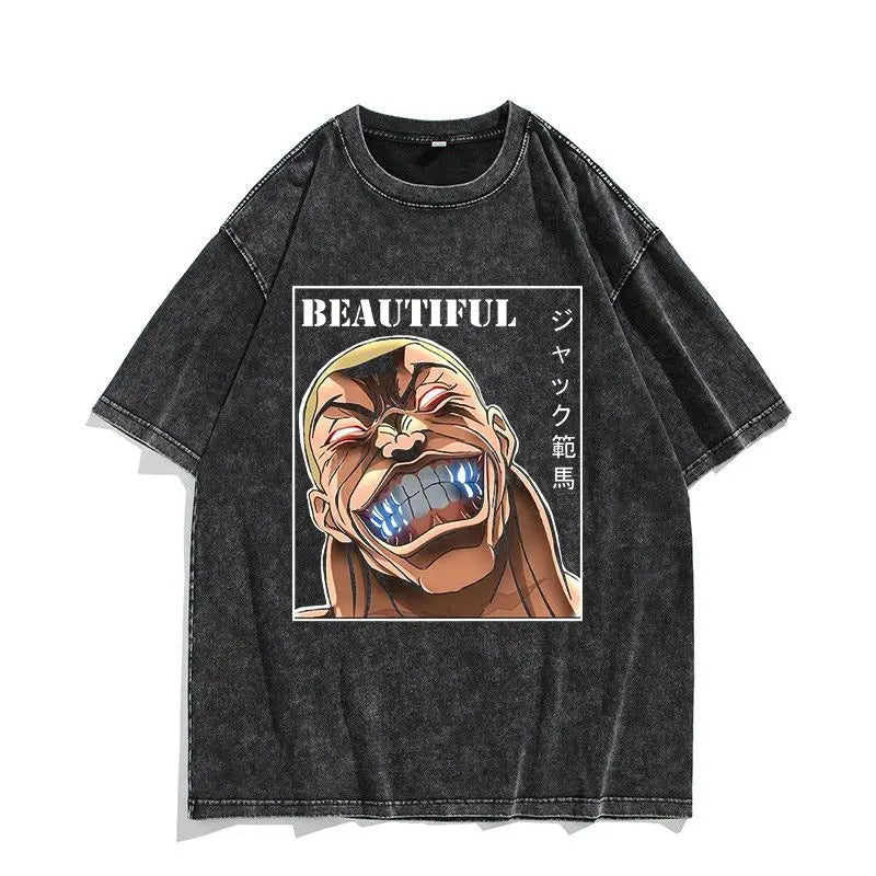 230G Ouma Washed Anime Baki The Grappler T-Srt Hanma Yujiro