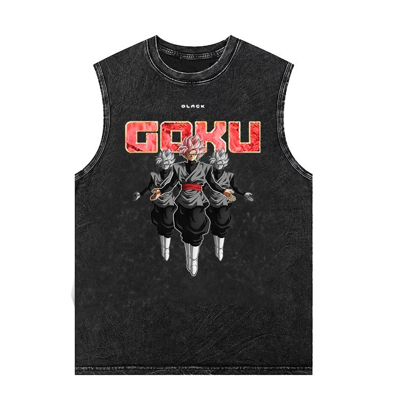 Ouma Pure Cotton Dragon Ball Goku Saiyan Anime Vest Summer Ne
