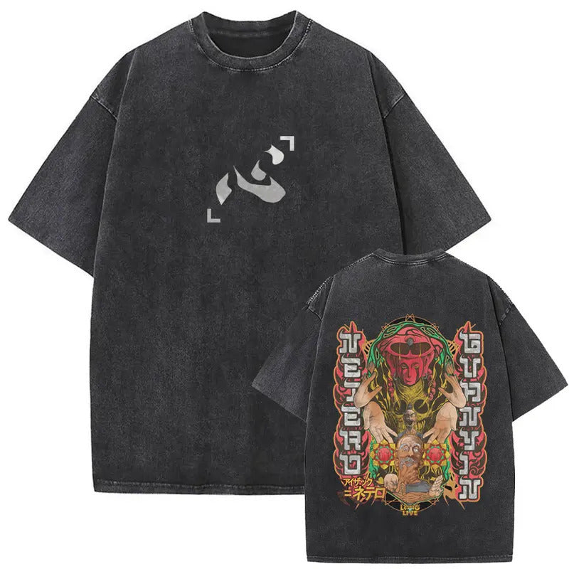 European Size Cotton Washed Vintage Anime Hunter X Hunter T Shirt
