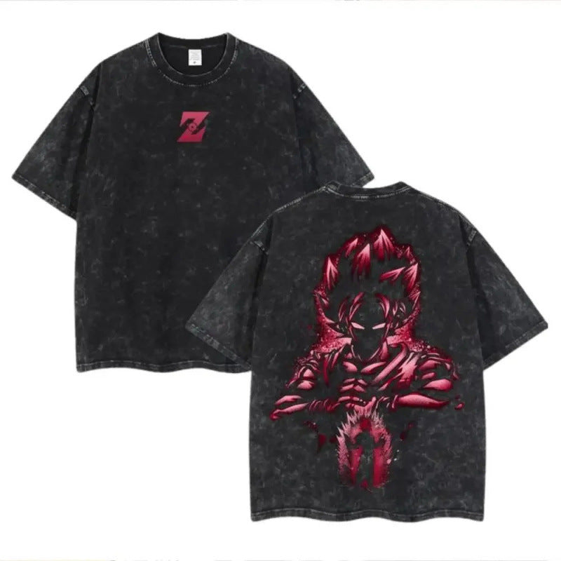 Ouma Pure Cotton Anime Dragon Ball Cosplay Washed T-Shirt Cot