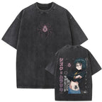 European Size Cotton Washed Vintage Anime Hunter X Hunter T Shirt