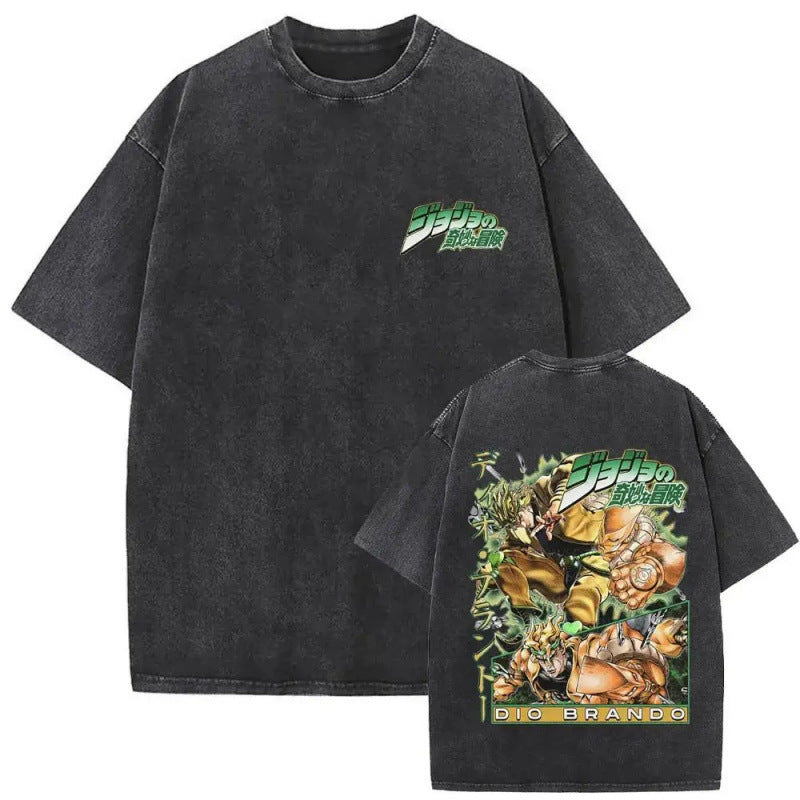Anime Jojo'S Bizarre Adventure Washed Vintag