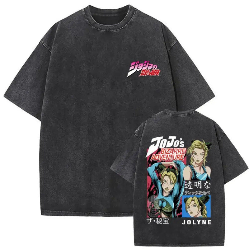 Anime Jojo'S Bizarre Adventure Washed Vintag