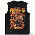 One Piece Anime Gym Vest Harajuku Streetwear