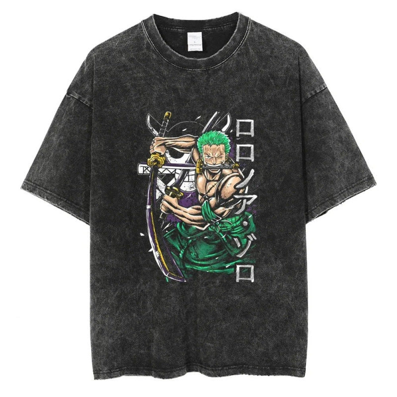 Ouma Pure Cotton One Piece Zoro Portgas D Ace Shirt Anime Ret