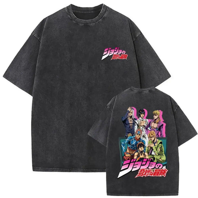 Anime Jojo'S Bizarre Adventure Washed Vintag