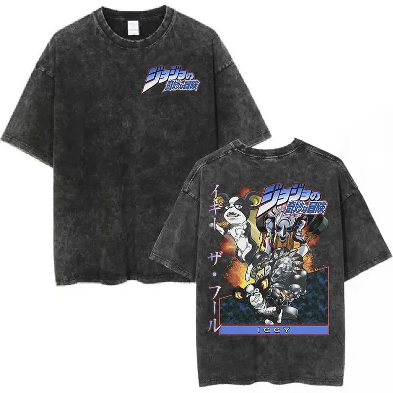 Anime Jojo Bizarre Adventure Vintage Washed