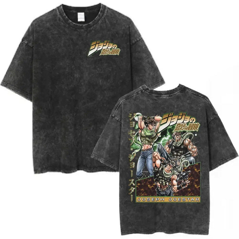 Anime Jojo Bizarre Adventure Vintage Washed