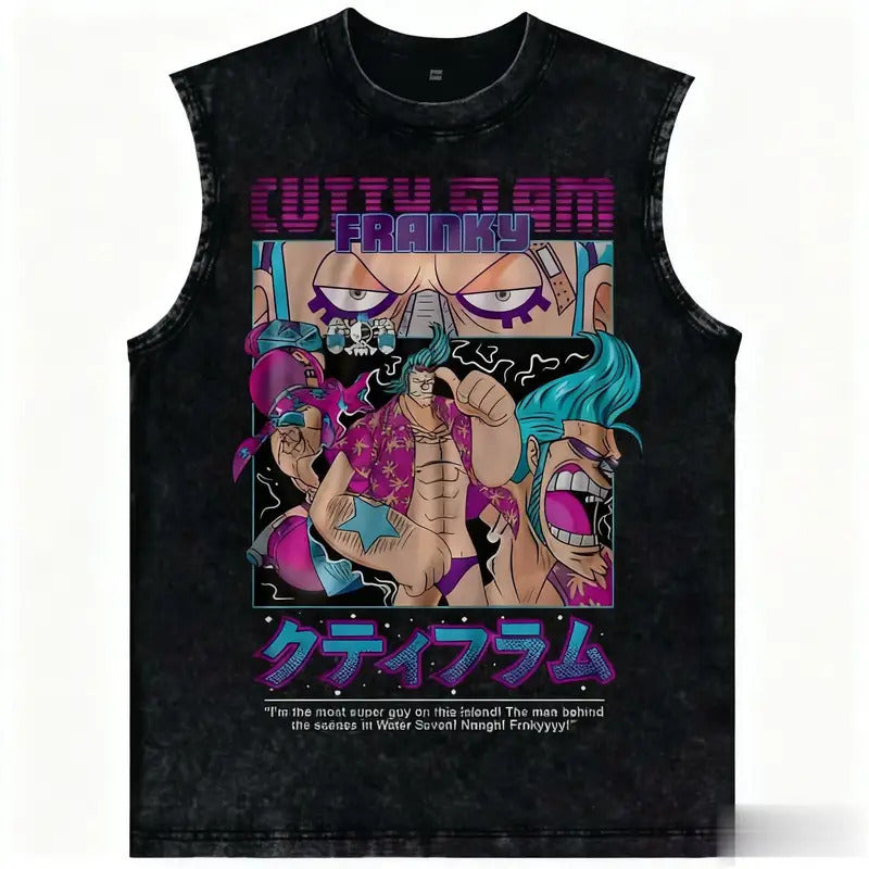 One Piece Anime Tank Top Women Nami Wash Sle