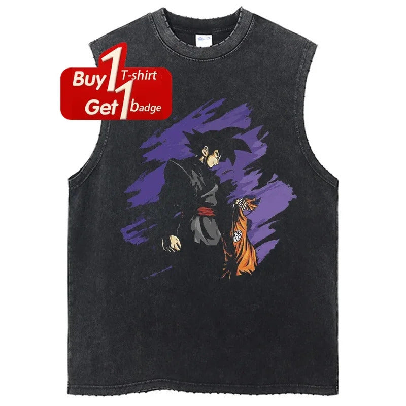 Ouma Cotton Men'S Tank Top Anime Dragon Ball Goku Graphi