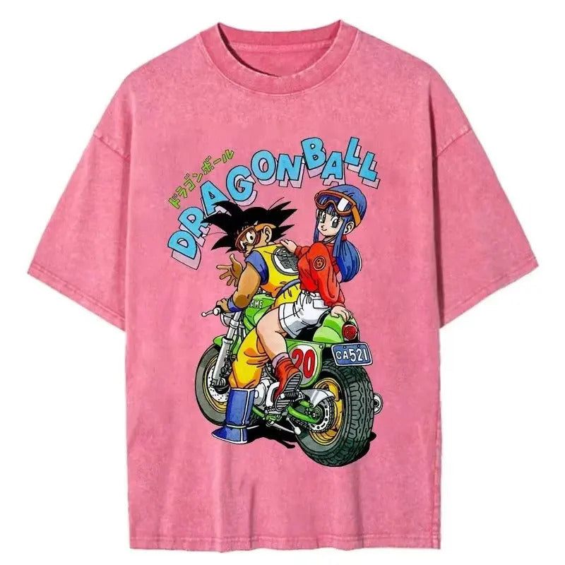 Dragon Ball Goku Washed Cotton Graphic T-Shi