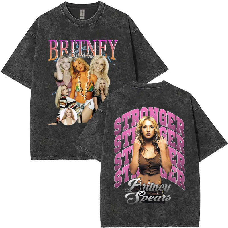 European Size Cotton Washed Vintage Britney Spears And Now Watch