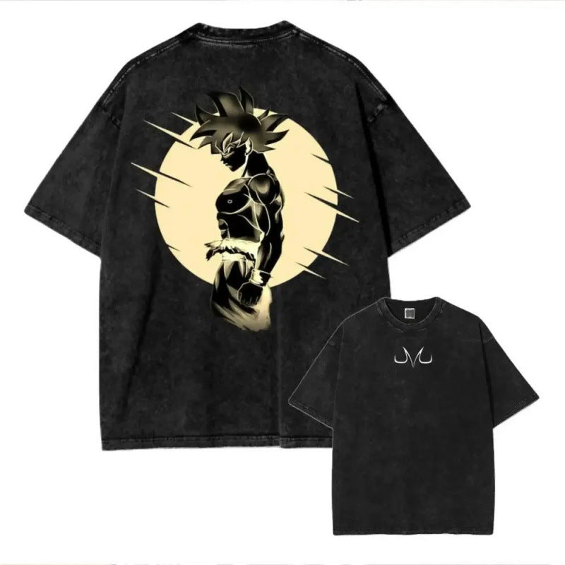Ouma Pure Cotton Anime Dragon Ball Cosplay Washed T-Shirt Cot