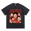 Anime Akira Vintage Washed T Shirt Movie Sci