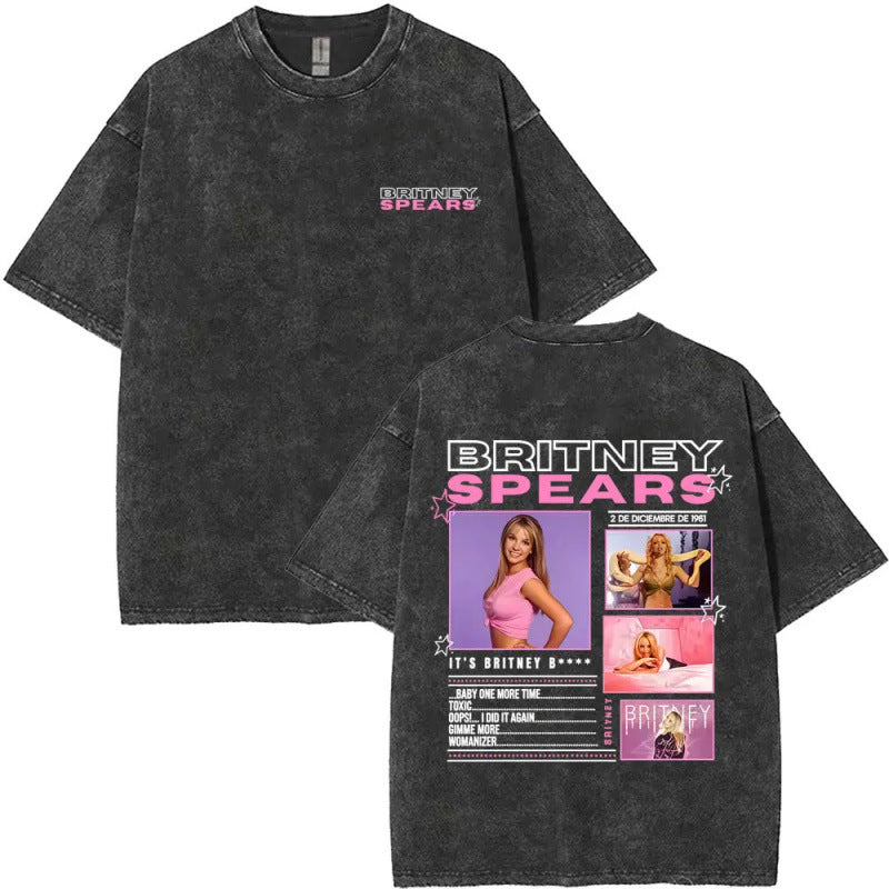 European Size Cotton Washed Vintage Britney Spears And Now Watch