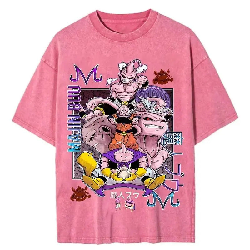 Dragon Ball Goku Washed Cotton Graphic T-Shi