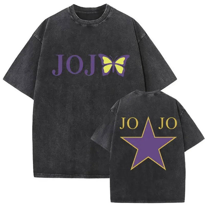 Anime Jojo'S Bizarre Adventure Washed Vintag