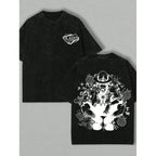 One Piece Anime Pattern Retro Unisex Oversi