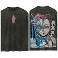 Demon Slayer Washed Retro Short Sleeve T-Shi