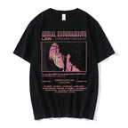 Anime Serial Experiments Lain T-Shirt Men Women Grap