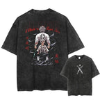 Vintage Men'S Washed T-Shirt Demon Slayer An