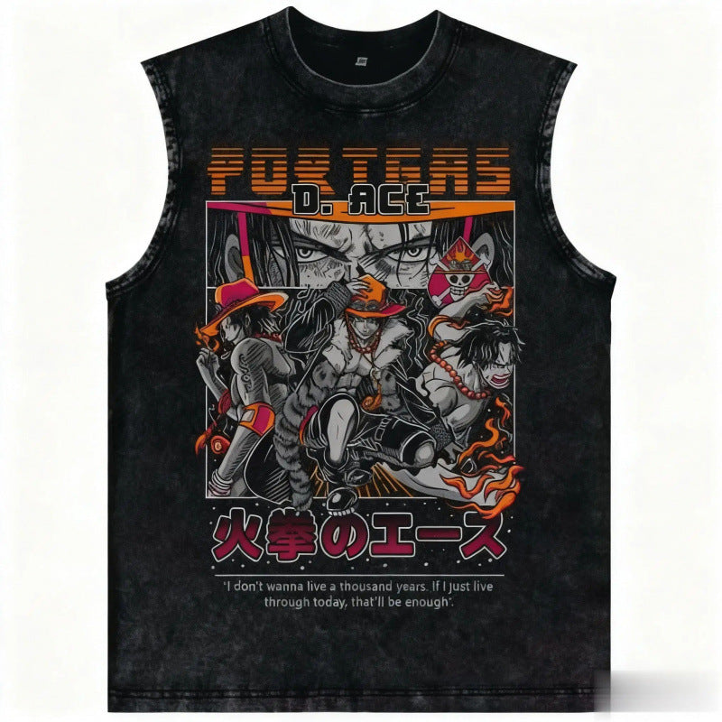 One Piece Anime Tank Top Women Nami Wash Sle