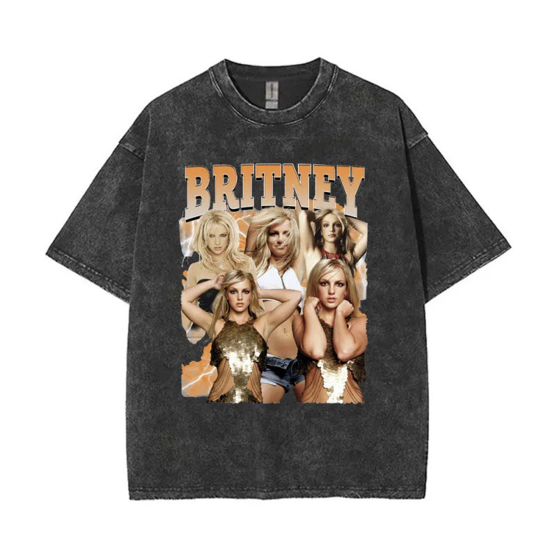 European Size Cotton Washed Vintage Britney Spears And Now Watch