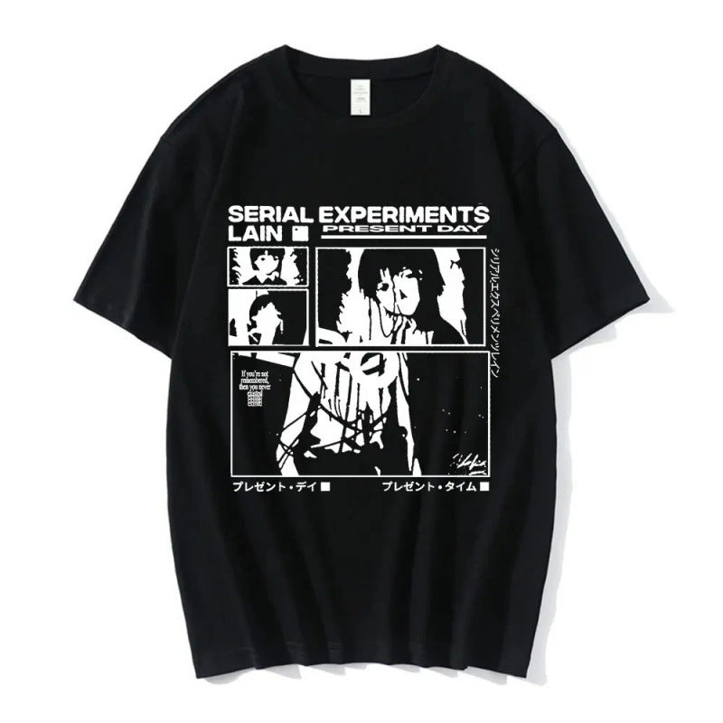 Anime Serial Experiments Lain T-Shirt Men Women Grap
