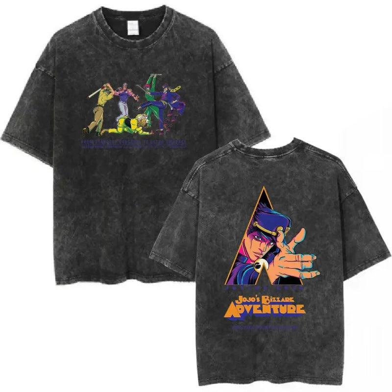 Anime Jojo Bizarre Adventure Vintage Washed